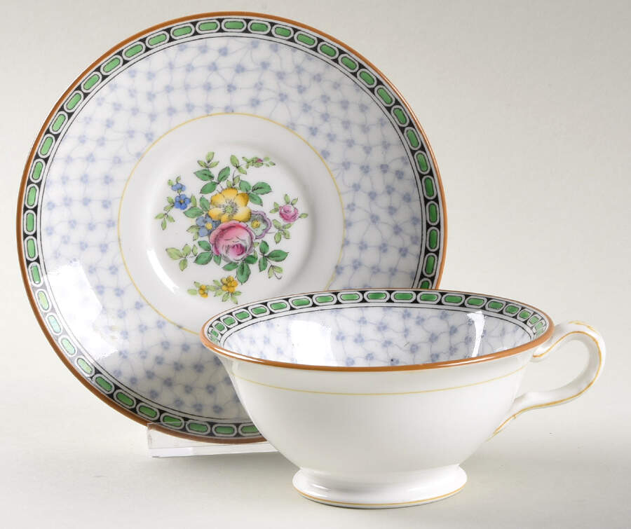 Salisbury Footed Cup & Saucer Set by Minton-1