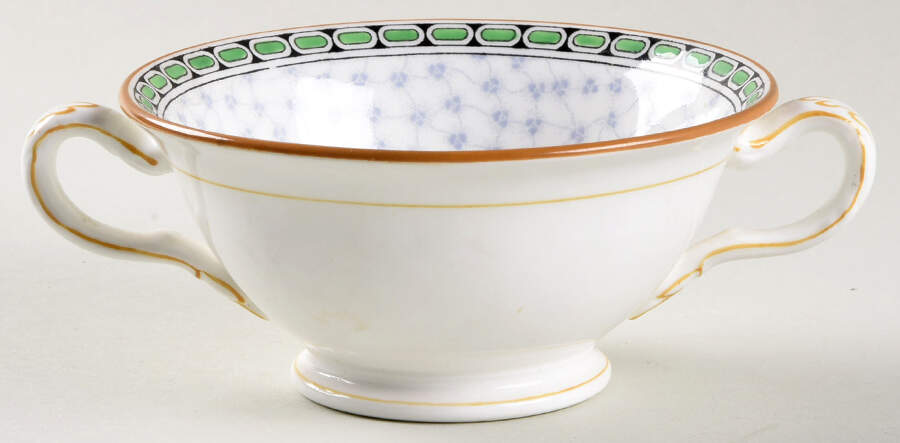 Salisbury Footed Bouillon Cup & Saucer by Minton-1
