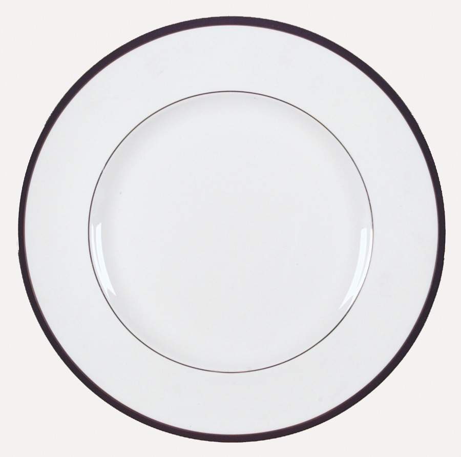 Saturn Black Dinner Plate by Minton-1
