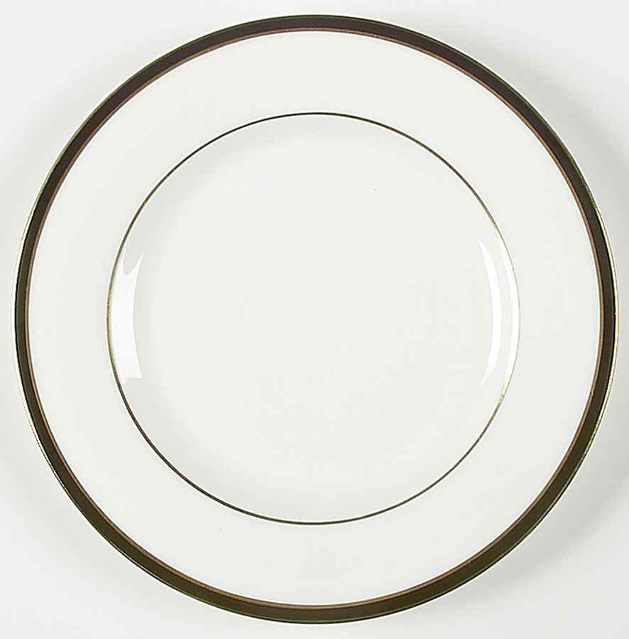 Saturn Black Bread & Butter Plate by Minton-1