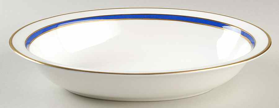 Saturn Cobalt Blue 10" Oval Vegetable Bowl by Minton-1