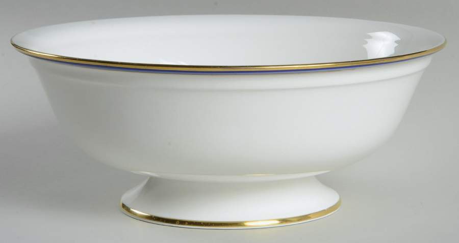 Saturn Cobalt Blue 10" Large Salad Serving Bowl by Minton-1