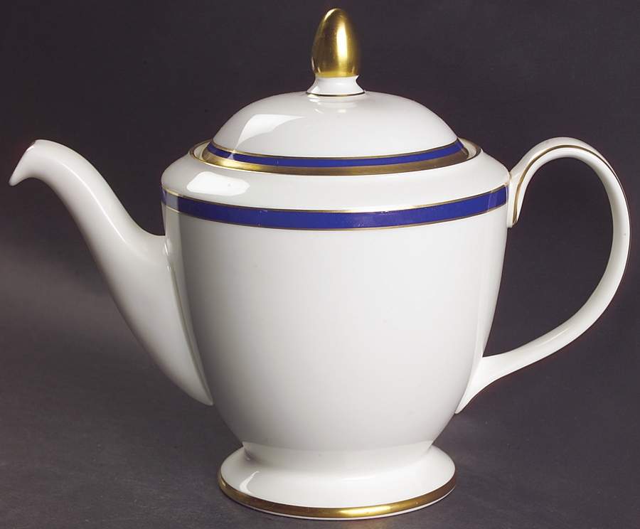 Saturn Cobalt Blue Teapot & Lid by Minton-1