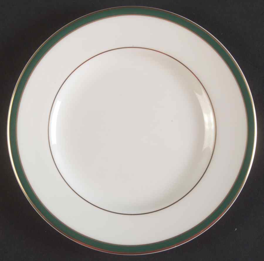 Saturn Green Bread & Butter Plate by Minton-1