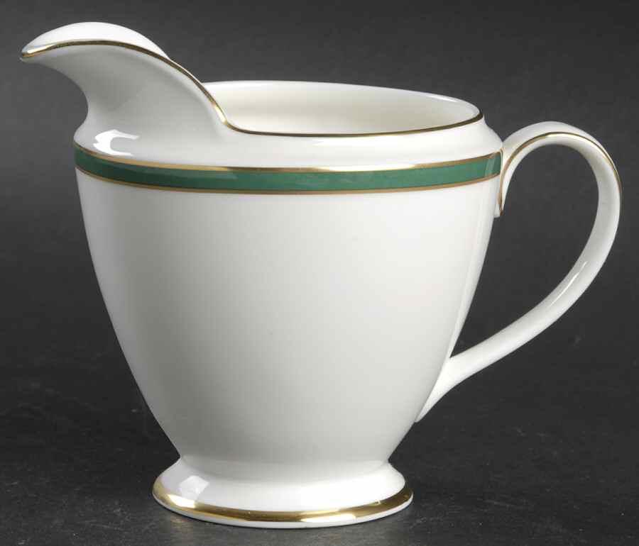 Saturn Green Creamer by Minton-1