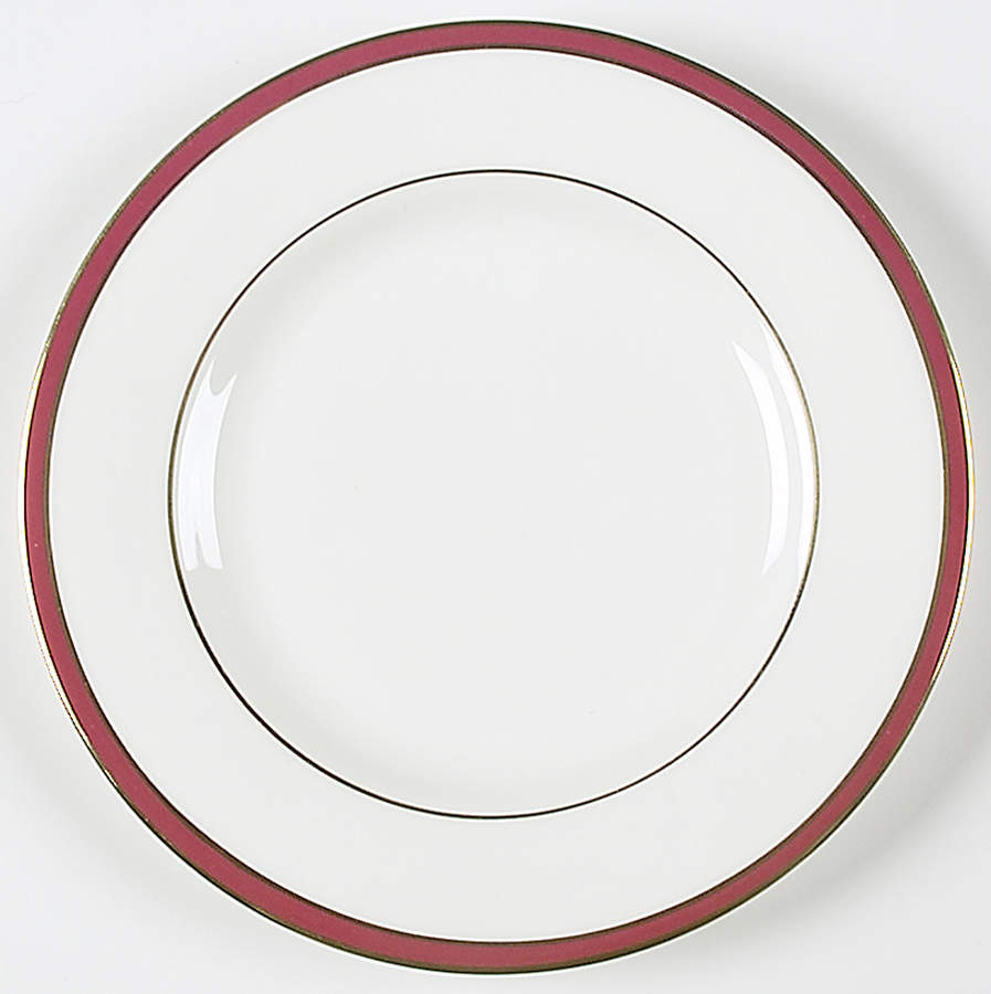 Saturn Ruby Crimson Bread & Butter Plate by Minton-1