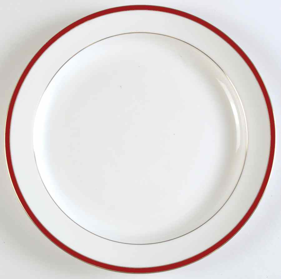 Saturn Ruby Crimson 13" Chop Plate (Round Platter) by Minton-1