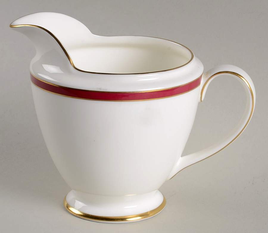 Saturn Ruby Crimson Creamer by Minton-1