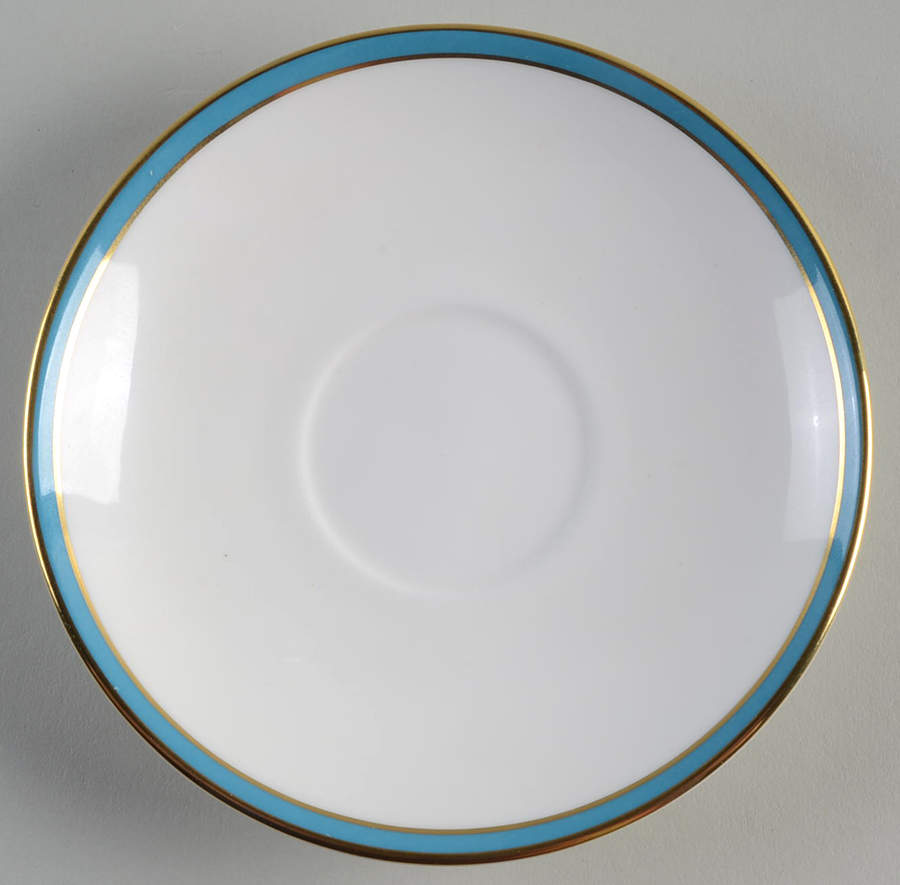 Saturn Turquoise Saucer by Minton-1