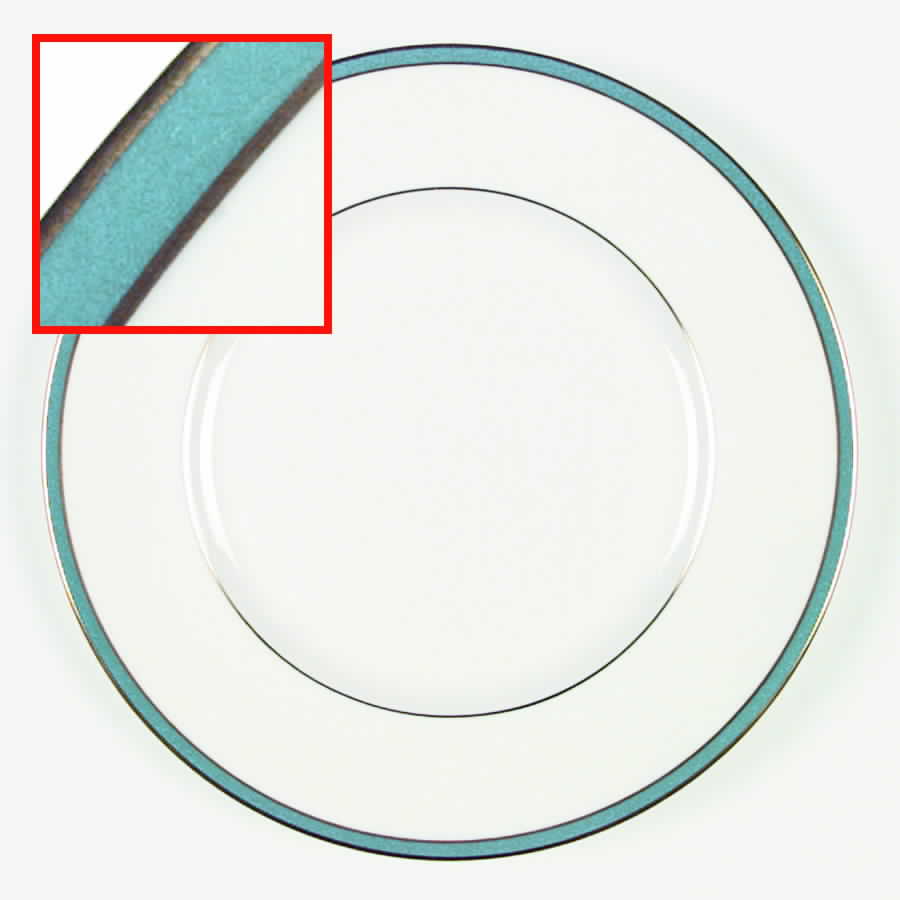 Saturn Turquoise Dinner Plate by Minton-1