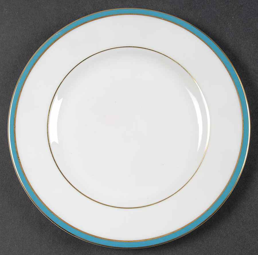Saturn Turquoise Bread & Butter Plate by Minton-1