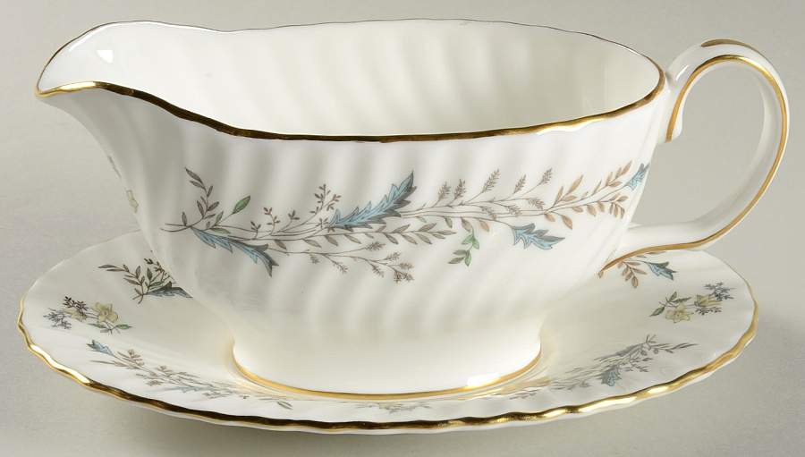 Seaforth Gravy Boat & Underplate by Minton-1