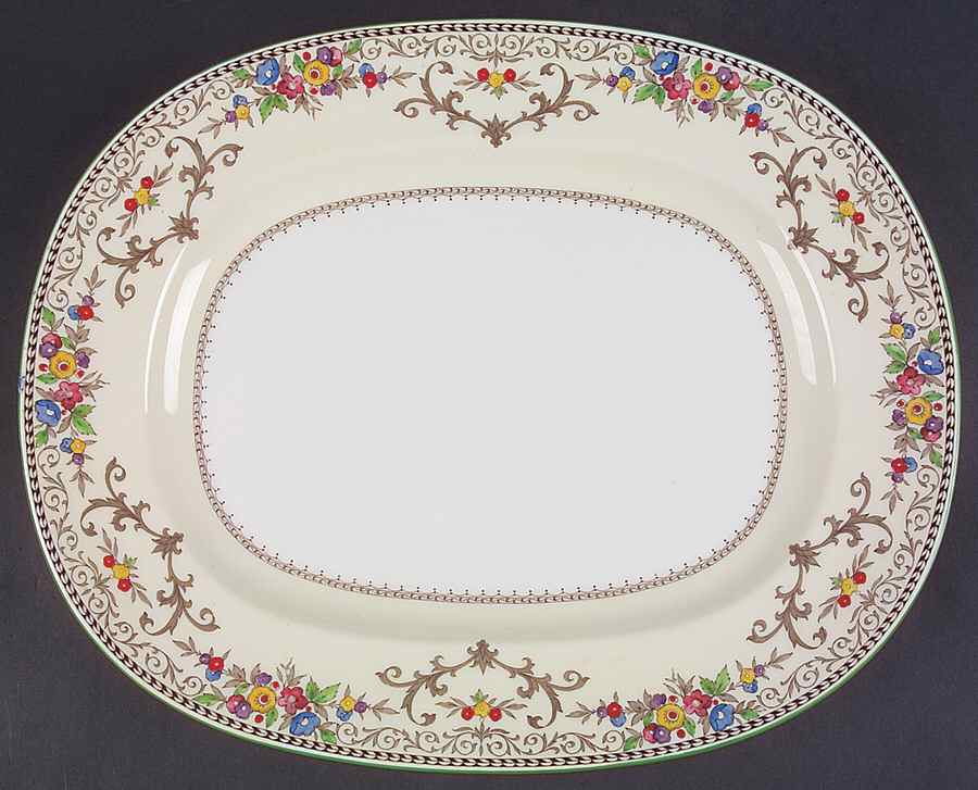 Shaftesbury 14" Oval Serving Platter by Minton-1