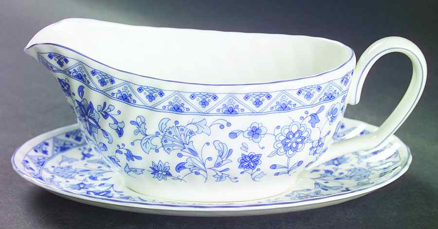 Shalimar Gravy Boat & Underplate by Minton-1