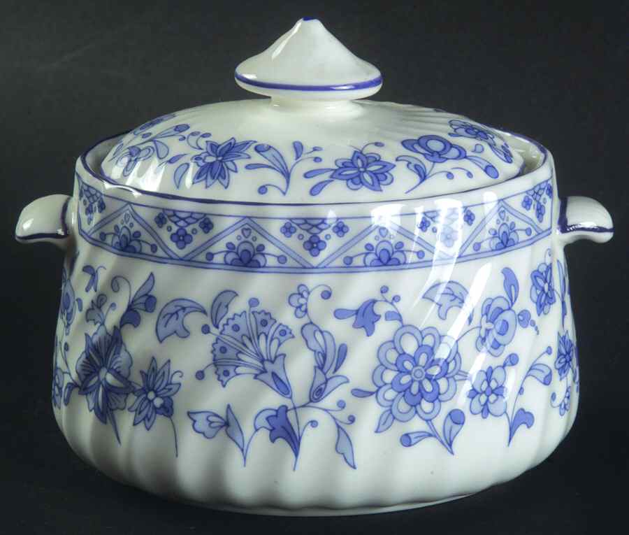 Shalimar Mini Sugar Bowl & Lid by Minton-1