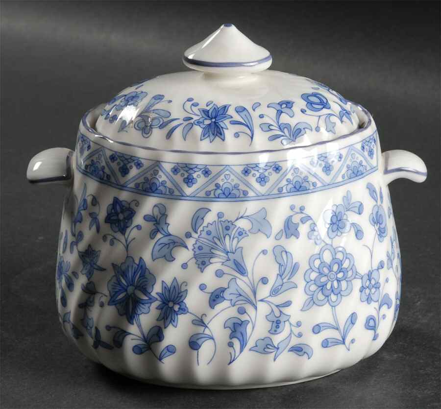 Shalimar Sugar Bowl & Lid by Minton-1