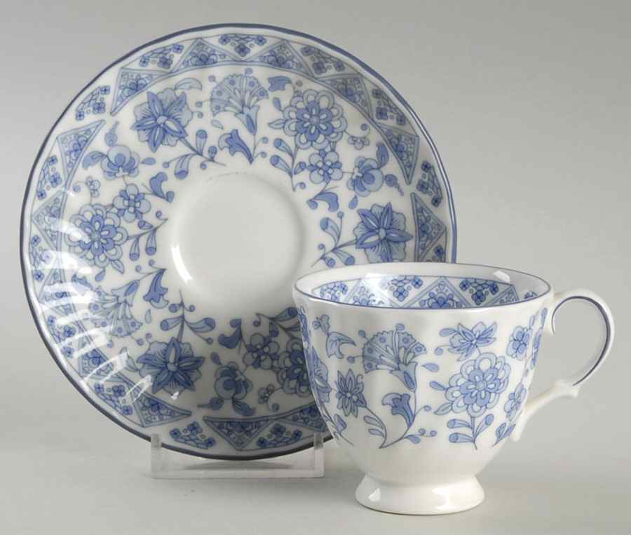 Shalimar Footed Demitasse Cup & Saucer Set by Minton-1