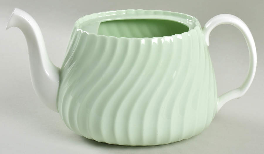 Shell Green Teapot No Lid by Minton-1