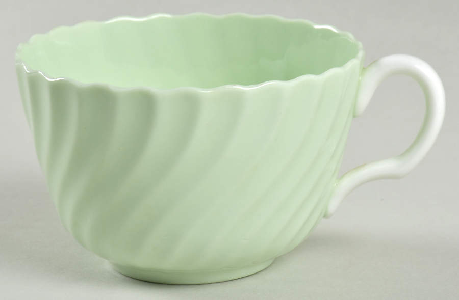 Shell Green Flat Cup by Minton-1