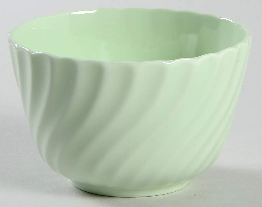 Shell Green Mini Open Sugar Bowl by Minton-1