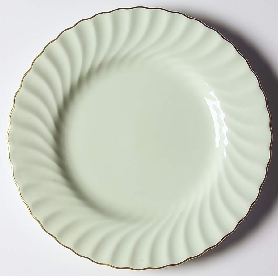 Shell Green and Gold Salad Plate by Minton-1