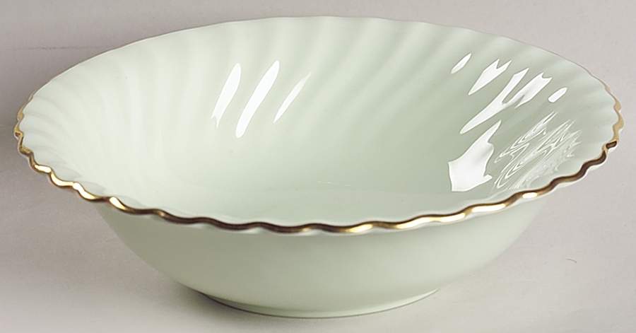 Shell Green and Gold Coupe Cereal Bowl by Minton-1