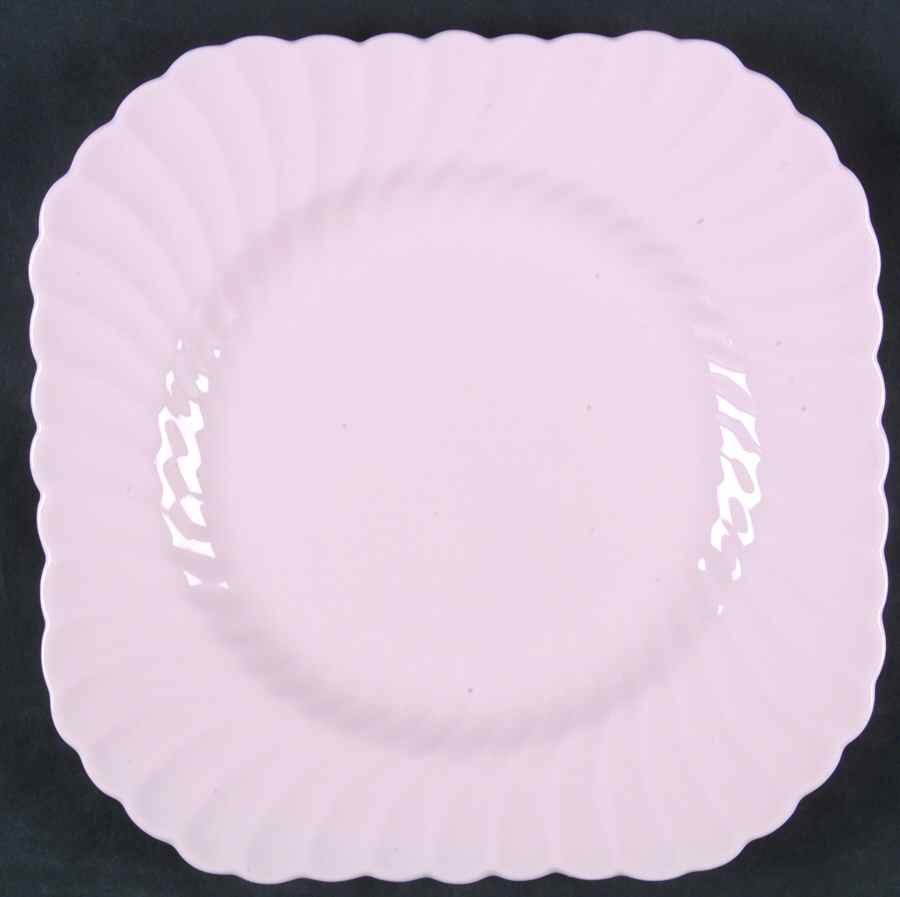 Shell Pink Square Luncheon Plate by Minton-1