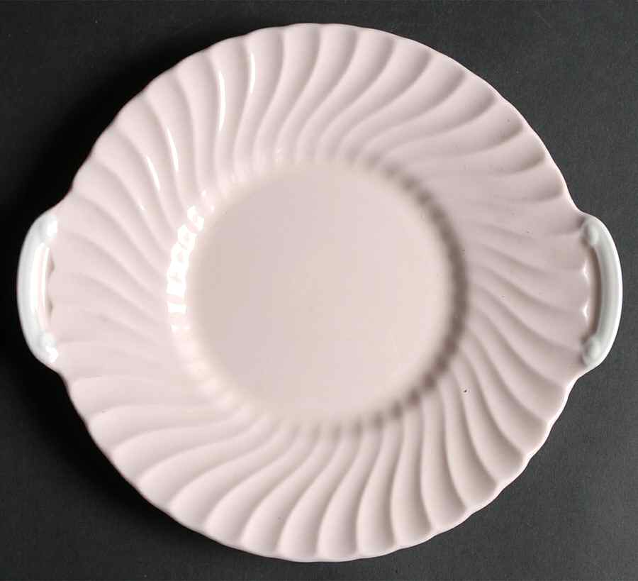Shell Pink Handled Cake Plate by Minton-1