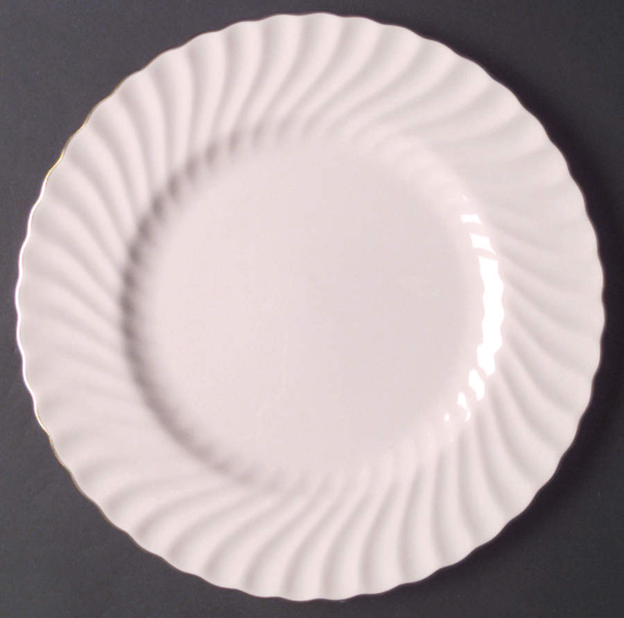 Shell Pink and Gold Dinner Plate by Minton-1