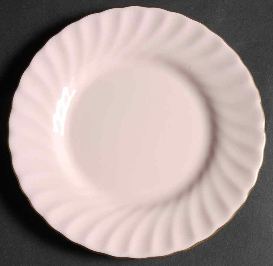 Shell Pink and Gold Bread & Butter Plate by Minton-1