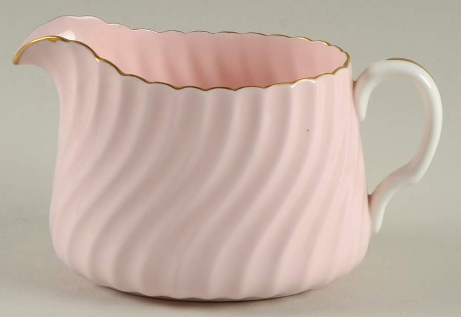 Shell Pink and Gold Creamer by Minton-1