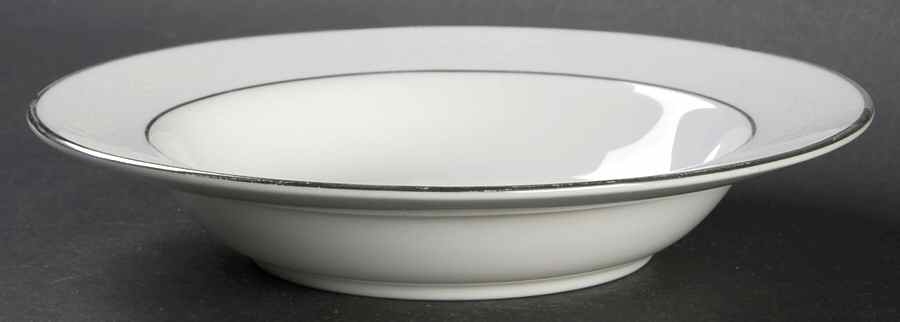 Silver Laurel Rim Soup Bowl by Minton-1