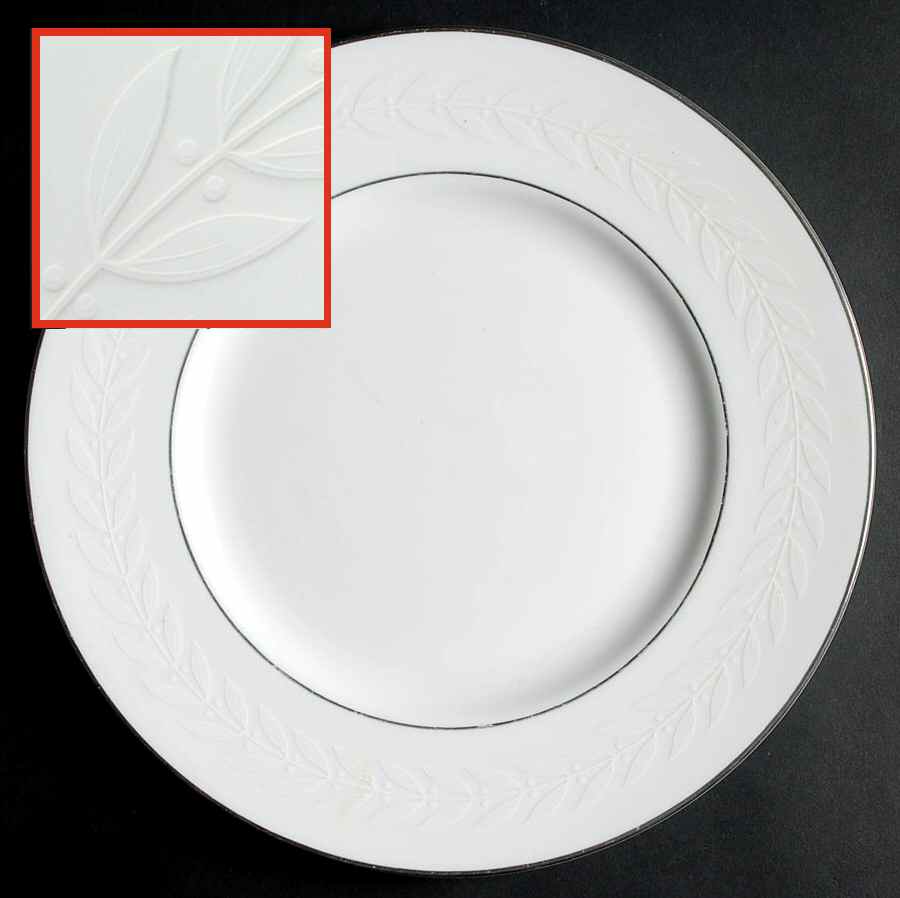 Silver Laurel Dinner Plate by Minton-1