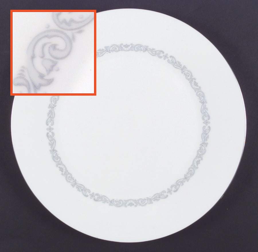 Silver Scroll Dinner Plate by Minton-1