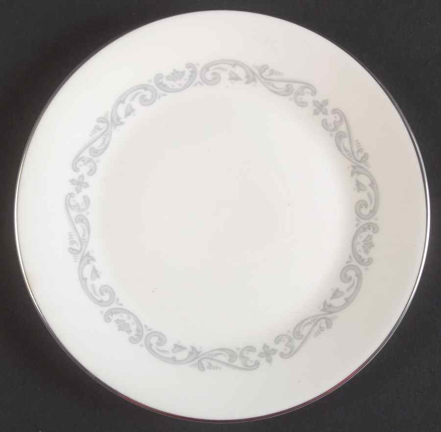 Silver Scroll Bread & Butter Plate by Minton-1