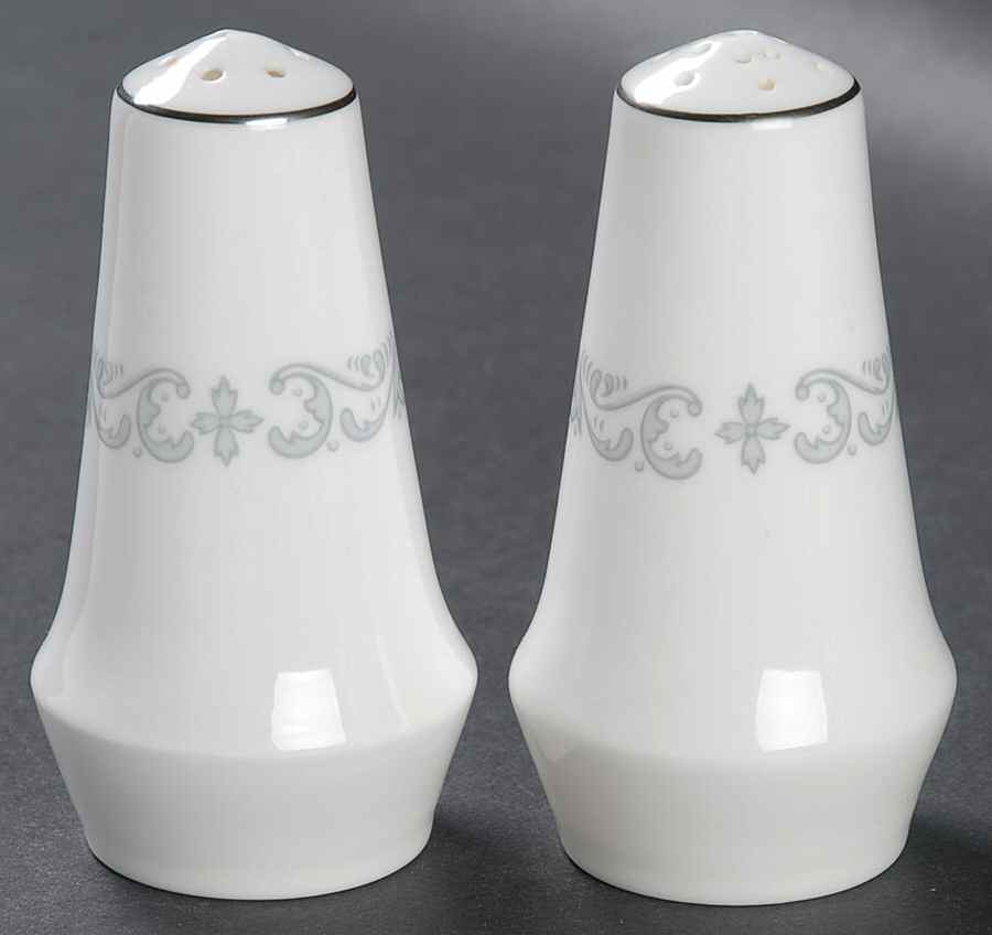 Silver Scroll Salt & Pepper Set by Minton-1