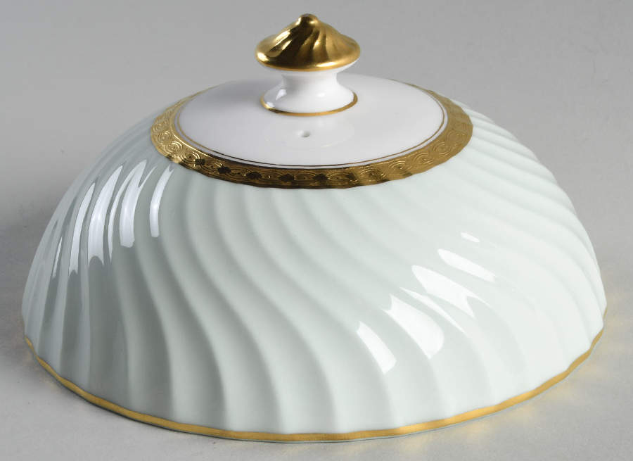 Somerset Green Lid for Round Butter by Minton-1