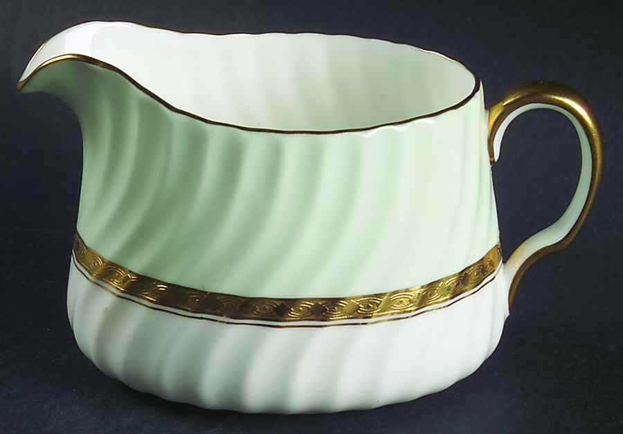 Somerset Green Creamer by Minton-1