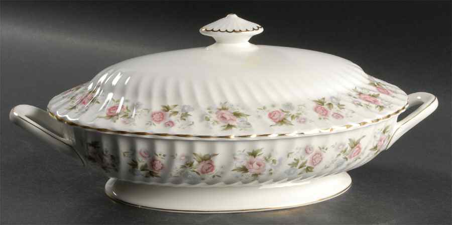 Spring Bouquet Oval Covered Vegetable by Minton-1