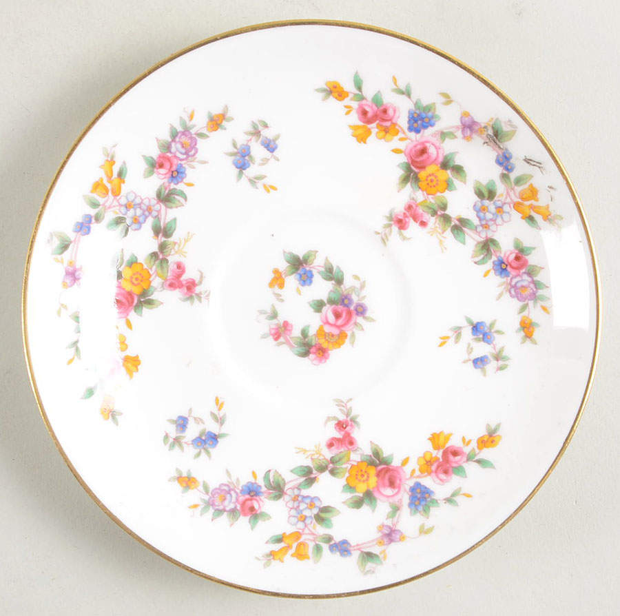Spring Flowers Saucer for Demitasse Cup by Minton-1