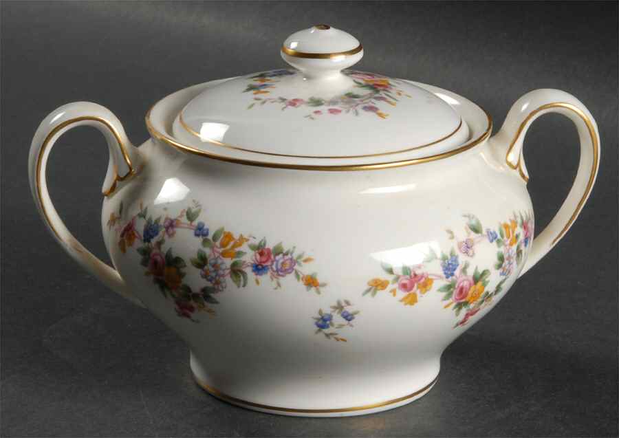 Spring Flowers Sugar Bowl & Lid by Minton-1