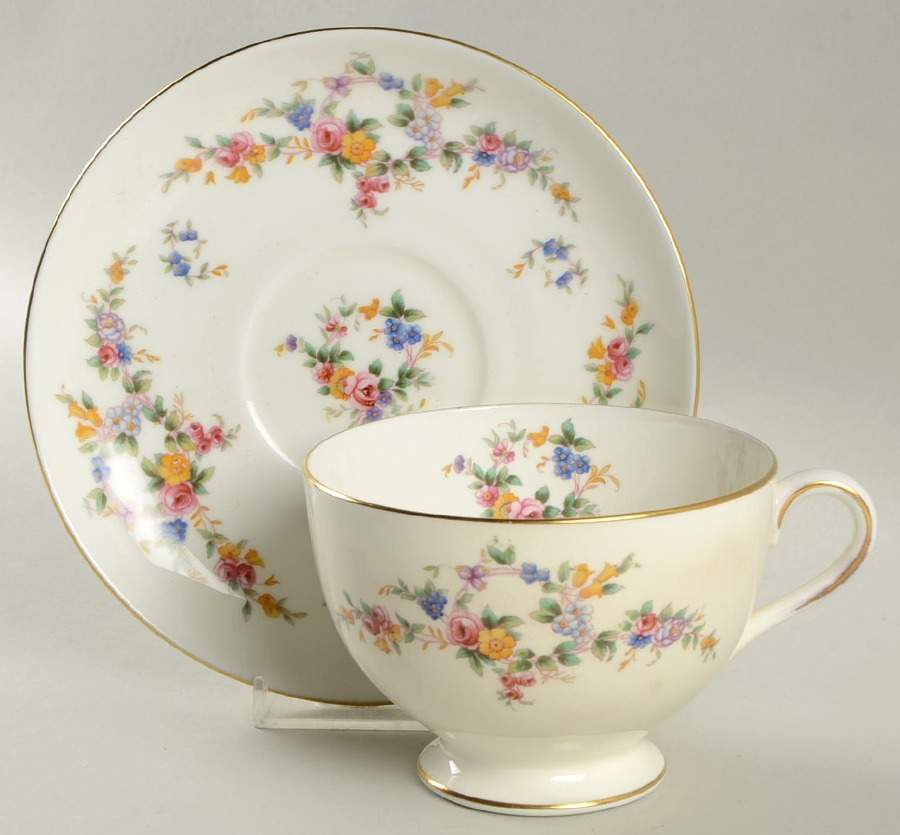 Spring Flowers Oversized Cup & Saucer Set by Minton-1