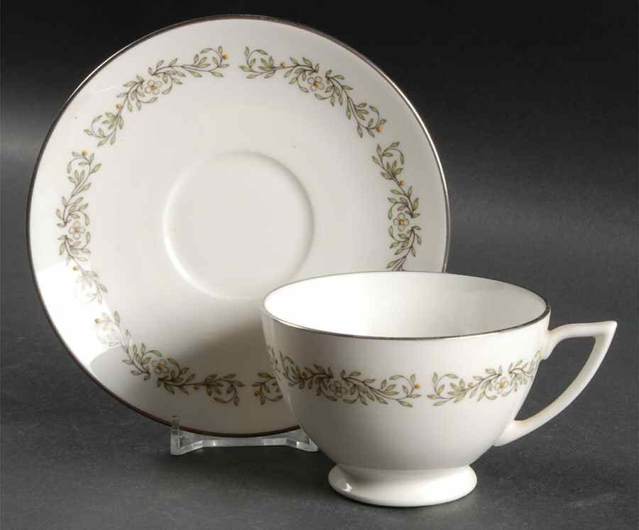 Spring Footed Cup & Saucer Set by Minton-1