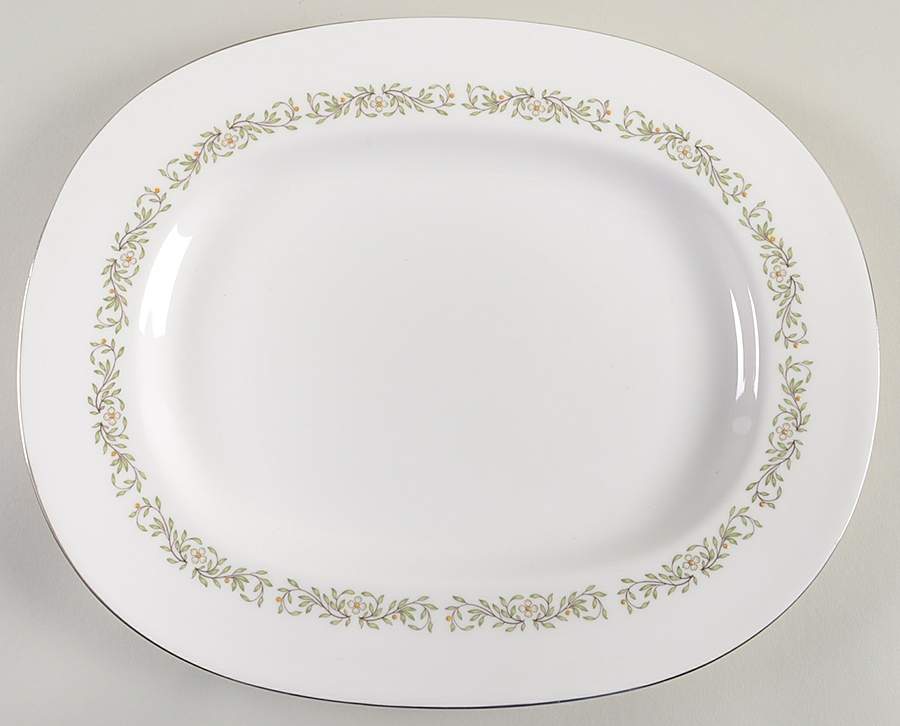 Spring 13" Oval Serving Platter by Minton-1