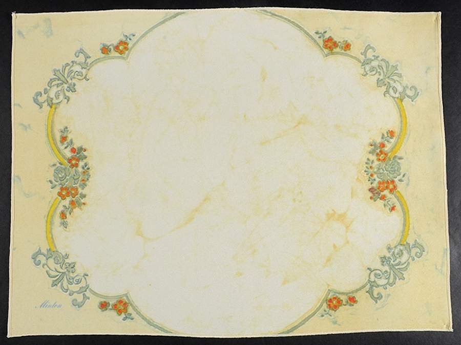 Stanwood (Gold Trim) Cloth Placemat by Minton-1