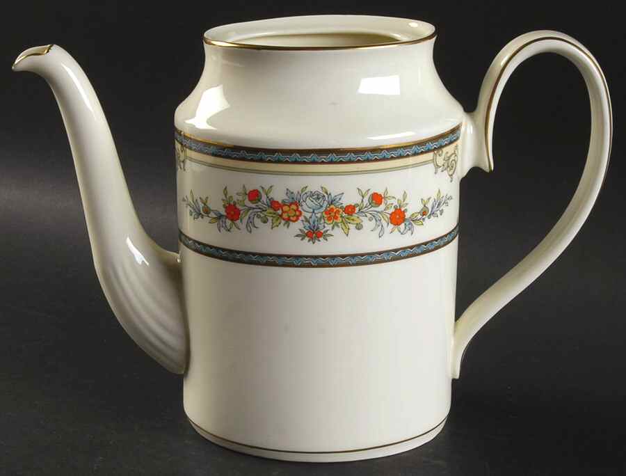 Stanwood (Gold Trim) Coffee Pot No Lid by Minton-1