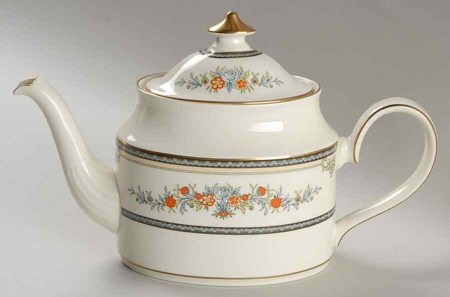 Stanwood (Gold Trim) Teapot & Lid by Minton-1