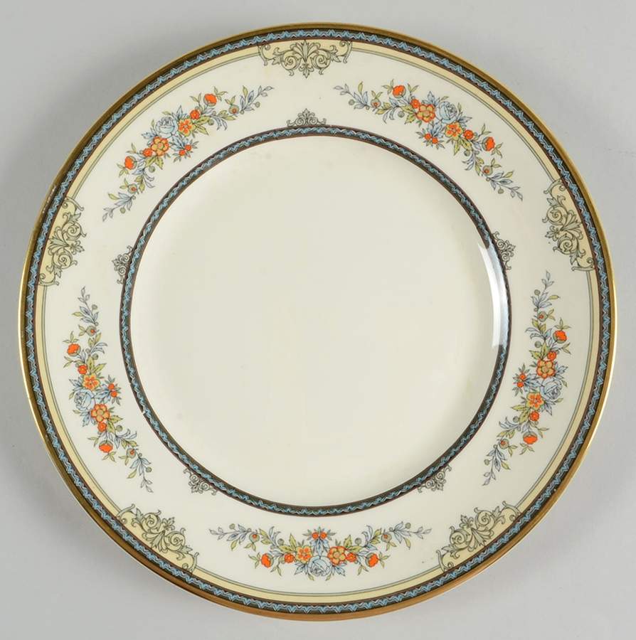 Stanwood (Gold Trim) Luncheon Plate by Minton-1