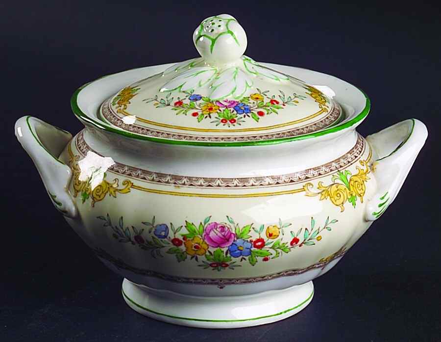 Stanwood Sugar Bowl & Lid by Minton-1