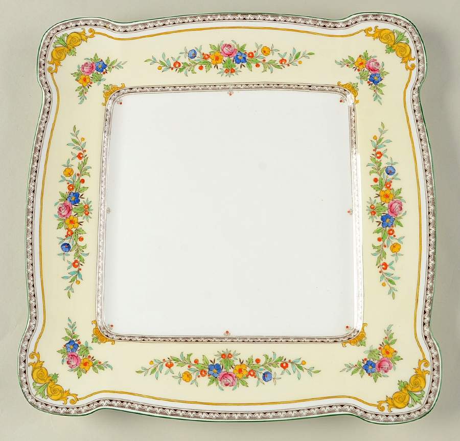 Stanwood Square Cake Plate by Minton-1